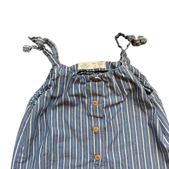 Zara 🐋 Striped Romper - Picture 2 of 7